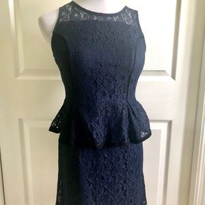 Blue laced dress